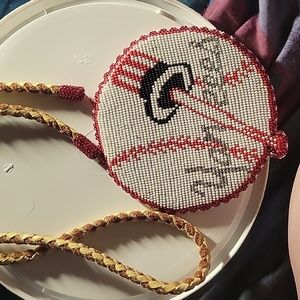 Hand beaded medalion necklaces